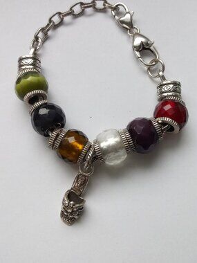 Brighton Charm bracelet with 9 removable beads